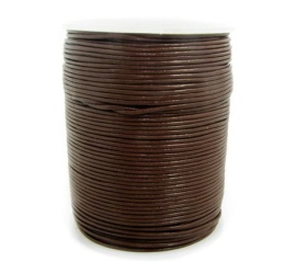 Rzemień naturalny brązowy 4mm (25 metrów)