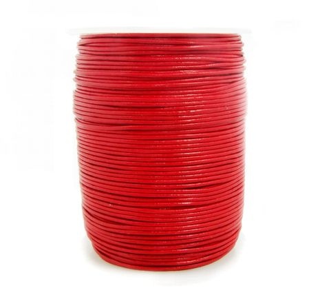 Rzemień naturalny czerwony 1,5mm Rzemień naturalny czerwony 1,5mm